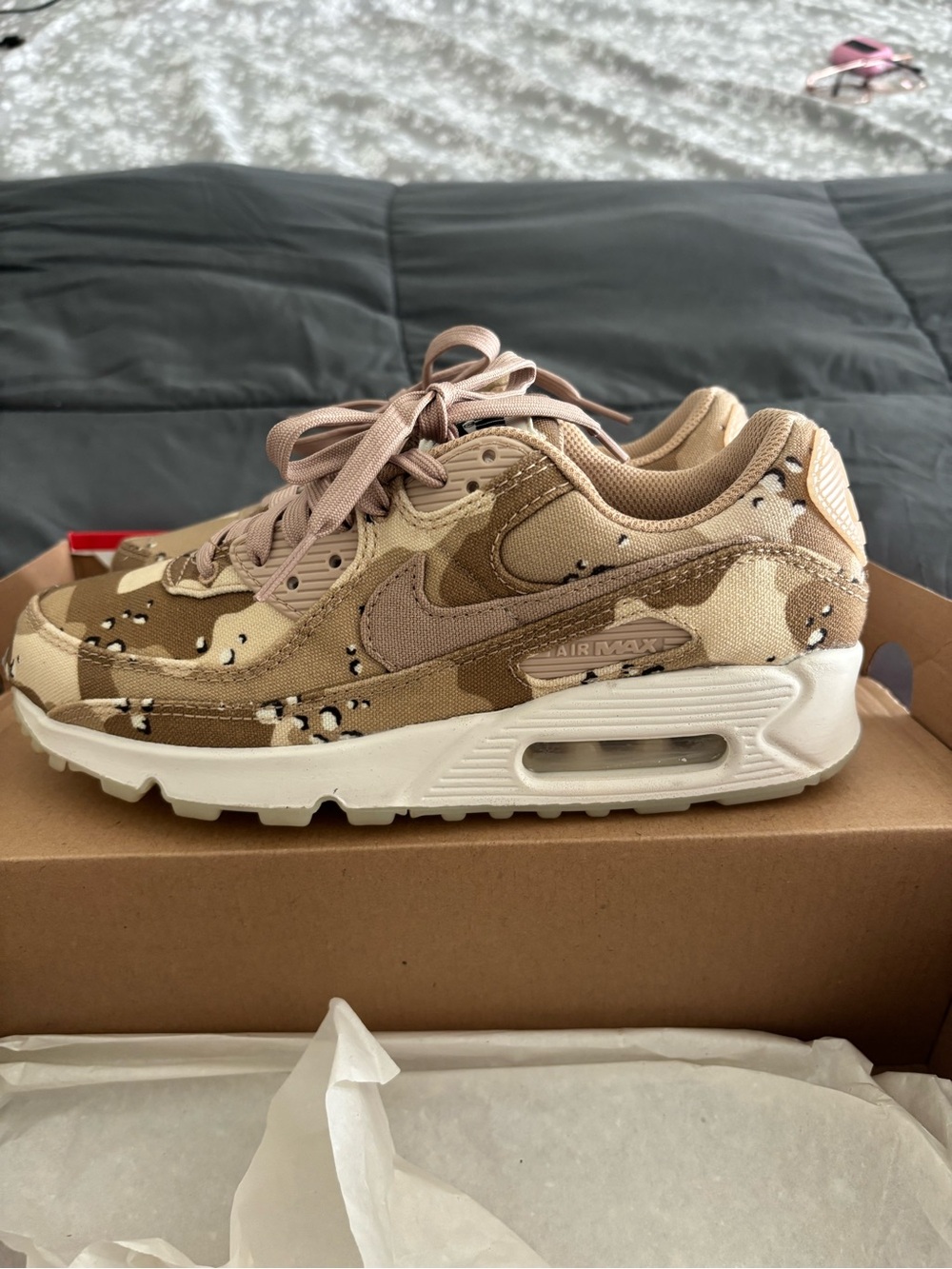 Nike Air Max 90 Desert Camo Sneakers - Tan & Beige